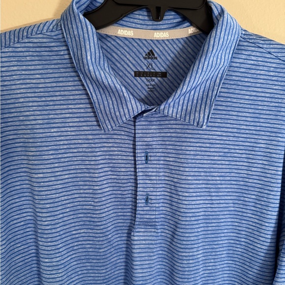 adidas Other - Adidas Blue Striped Polo Shirt Classic Design